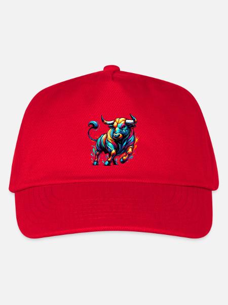 Stier - Kinder Basecap - Rot