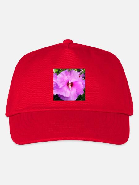 Mallow blossom - Kids’ Baseball Cap - red