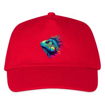 Leguan - Kinder Basecap - Rot - Vorne