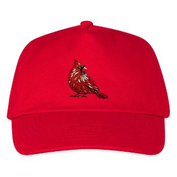 Kardinalrot - Kinder Basecap - Rot - Vorne