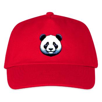 Panda - Kinder Basecap - Rot - Vorne