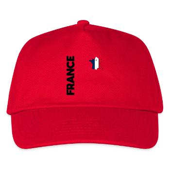 FRANCE flag and emblem of France. Endure - Kids’ Baseball Cap - red - Front