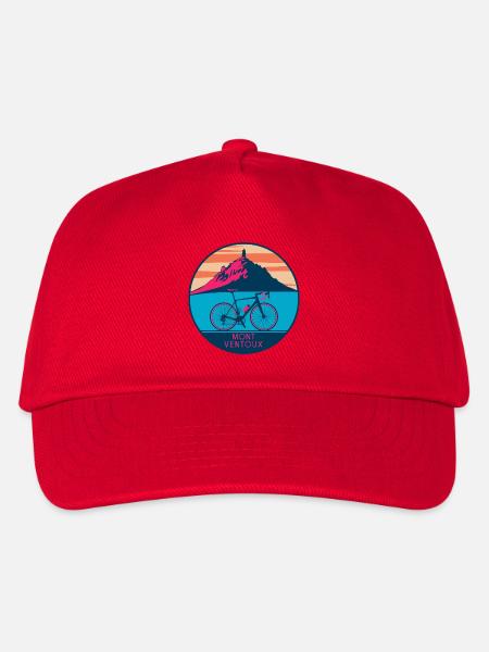 Design de T-shirt Mont Ventoux - Kinder Basecap - Rot