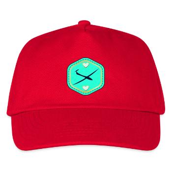 PILOT SEGELFLIEGEN - LUFTSPORT - Kinder Basecap - Rot - Vorne