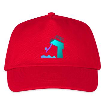 DIVING SPORT - Kids’ Baseball Cap - red - Front