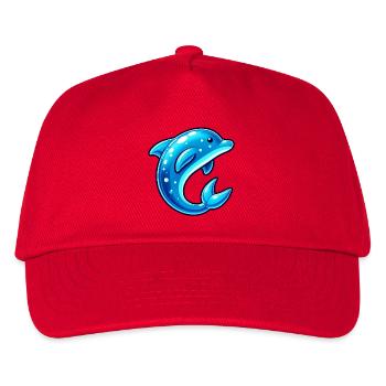 Delfin - Kinder Basecap - Rot - Vorne