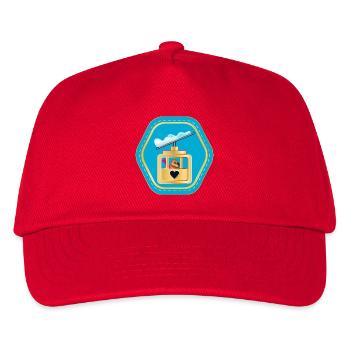 CAPYBARAS SKIING GONDOLA CABIN - Kids’ Baseball Cap - red - Front