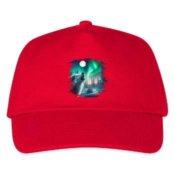 Aurora borealis - Kids’ Baseball Cap - red - Front