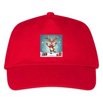 joyeux Noël, joyeuses fêtes; rennes - Casquette de baseball Enfant - rouge - Devant