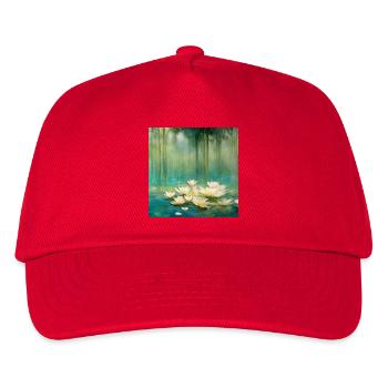 Seerosen - Kinder Basecap - Rot - Vorne