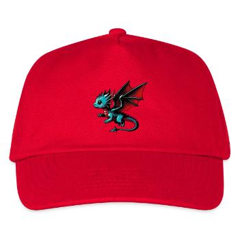 Drache - Kinder Basecap - Rot - Vorne