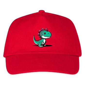 Dinosaur - Kids’ Baseball Cap - red - Front