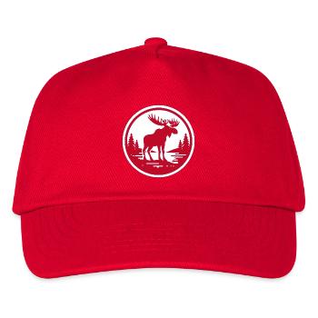 Rød elg - Kids’ Baseball Cap - red - Front