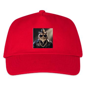 Eulenmünster in leather jacket style - Kids’ Baseball Cap - red - Front