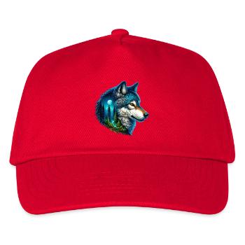 Wolf - Kids’ Baseball Cap - red - Front