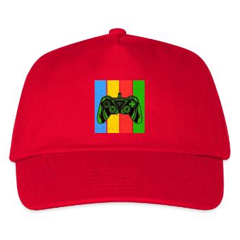 Vintage Retro Gaming Controller - Kids’ Baseball Cap - red - Front