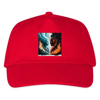 Dual Fire and Water Spirit - Kids’ Baseball Cap - red - Front