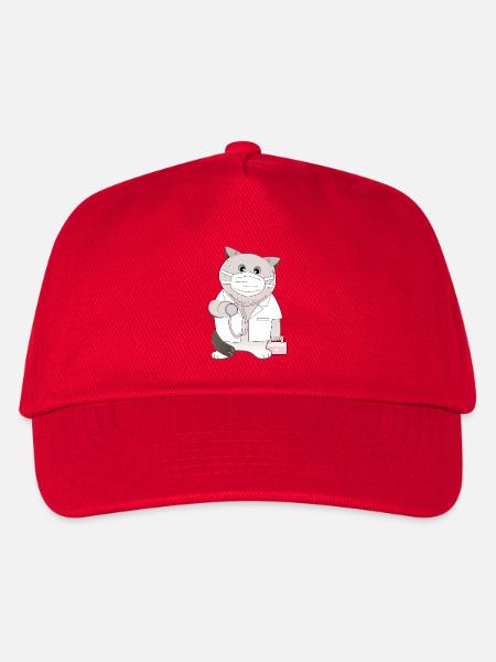 Katzendoktor - Kinder Basecap - Rot