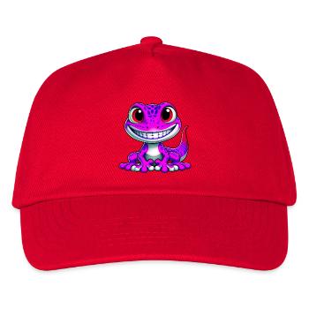 Gecko - Kinder Basecap - Rot - Vorne