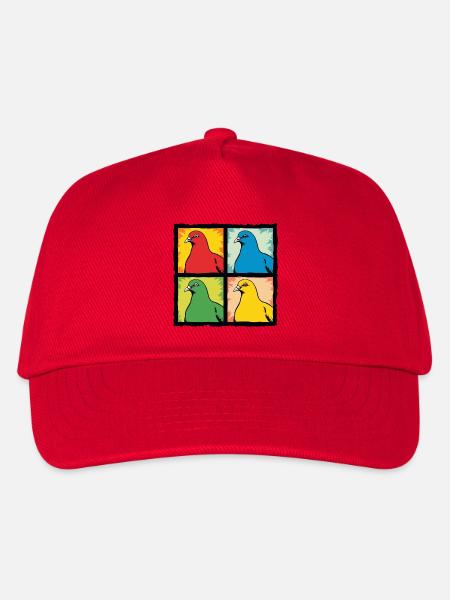 Tauben - Kinder Basecap - Rot