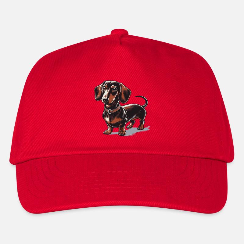 Dackel - Kinder Basecap - Rot