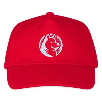 Schneeflocke - Kinder Basecap - Rot - Vorne