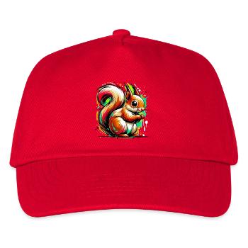 Eichhörnchen - Kinder Basecap - Rot - Vorne