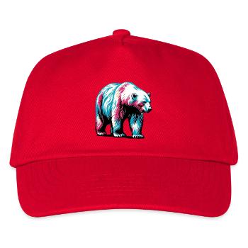 Ours blanc - Casquette de baseball Enfant - rouge - Devant