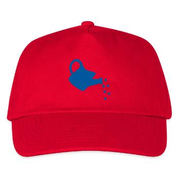 Blue Heart Watering Can – Spreading Love and Joy - Kids’ Baseball Cap - red - Front