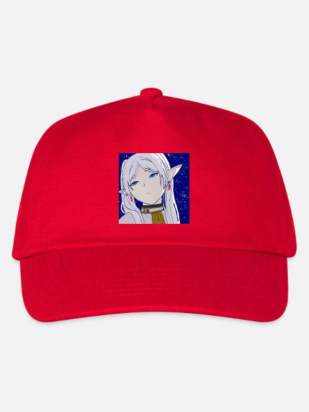 Frieren selbstgezeichnet, Anime Frieren Portrait - Kinder Basecap - Rot