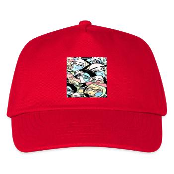 Des visages fous - Casquette de baseball Enfant - rouge - Devant