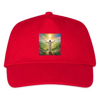 Jesus, katholischer Jesus Christus - Kinder Basecap - Rot - Vorne