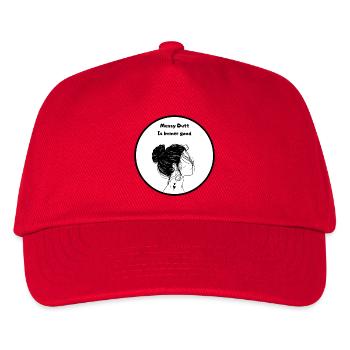 Messy bun is always good - Kids’ Baseball Cap - red - Front