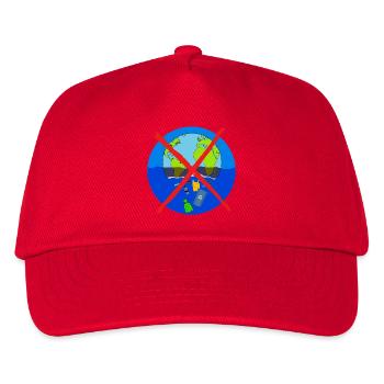 Planet Erde - Kinder Basecap - Rot - Vorne