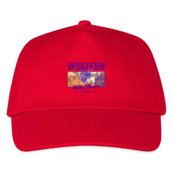 Western Wildflower – Esthétique rétro de la campagne - Casquette de baseball Enfant - rouge - Devant