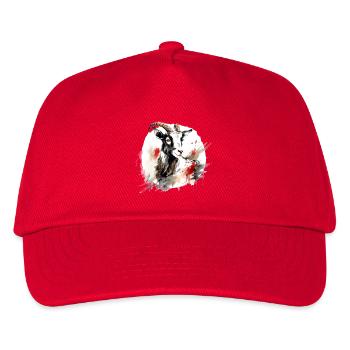 Chinese Zodiac Goat - Kids’ Baseball Cap - red - Front