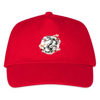 Chinesisches Sternzeichen Drache - Kinder Basecap - Rot - Vorne