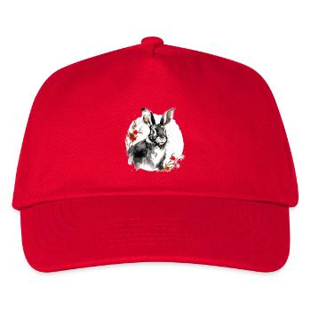 Chinesisches Sternzeichen Hase - Kinder Basecap - Rot - Vorne
