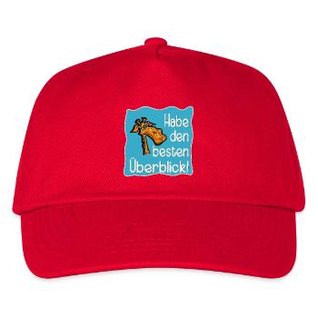 GIRAFFE PROJEKT AUFGABEN - Kinder Basecap - Rot - Vorne