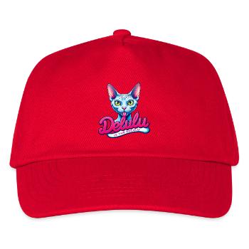 Delulu is the Solulu - Kids’ Baseball Cap - red - Front