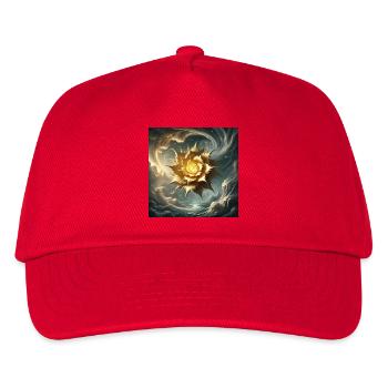 Cosmic Golden Blossom  - Kids’ Baseball Cap - red - Front