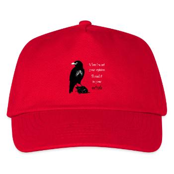 Quand je veux votre avis - Casquette de baseball Enfant - rouge - Devant