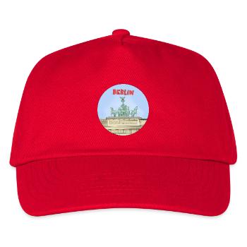 Deutsche Stadt Berlin - Kinder Basecap - Rot - Vorne