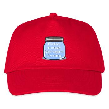 SAUERTEIG BROT BACKEN BEZIEHUNG - Kinder Basecap - Rot - Vorne