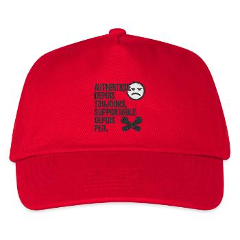 Authentisches Forever-Tee - Kinder Basecap - Rot - Vorne