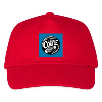 Coole Socke Socken und lustiger Spruch - Kinder Basecap - Rot - Vorne