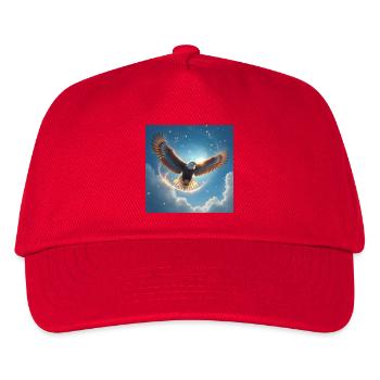 Krafttier Adler am Himmel - Kinder Basecap - Rot - Vorne