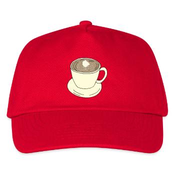 coffee cup - Kids’ Baseball Cap - red - Front