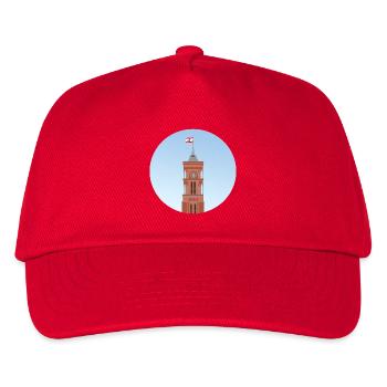 Der Turm des Roten Rathaus in Berlin - Kinder Basecap - Rot - Vorne