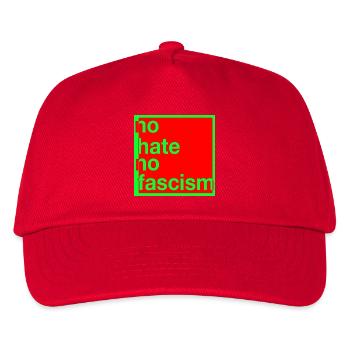 no hate no fascism - Kids’ Baseball Cap - red - Front